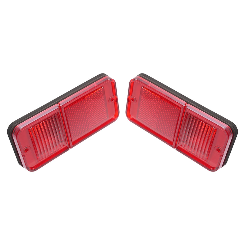 Rear Red Side Marker Lights for Chevrolet GMC C/K Pickup Trucks 1968-1972 Set