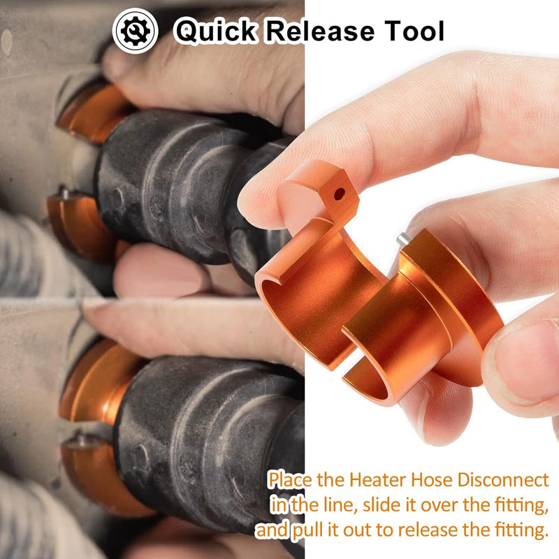 39190 Metal Heater Hose Disconnect Tool for GM Tahoe Silverado 3/4 Inch