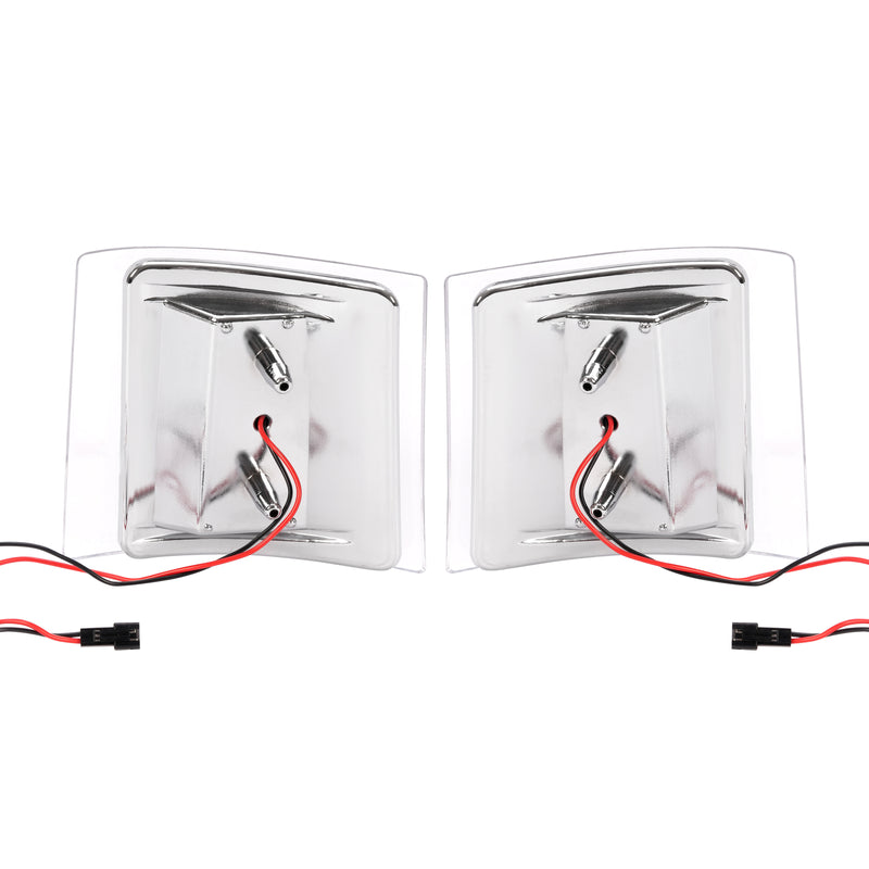 Full LED Clear Corner Side Marker Lights for Chevy C/K 1500 2500 1994-99 4PCS