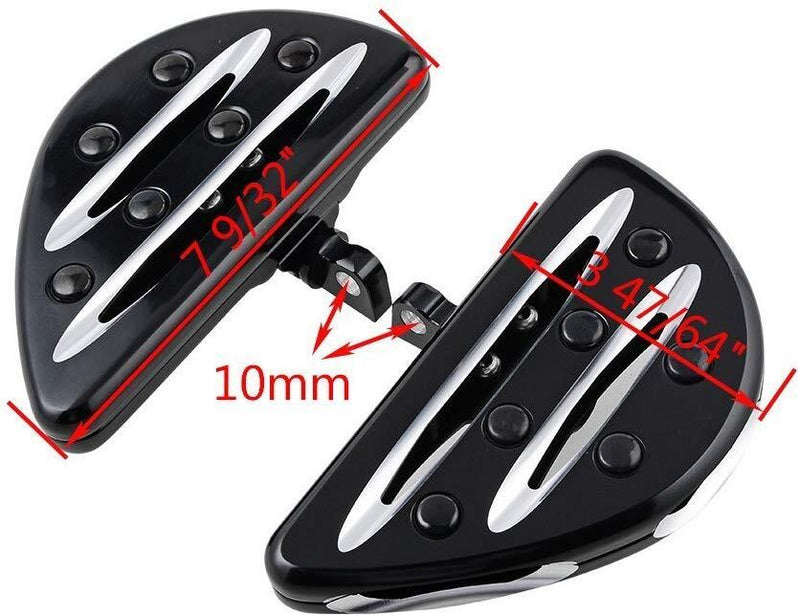 Driver Stretched Floorboards Foot Boards for Harley Touring Softail Slim FLS FLD