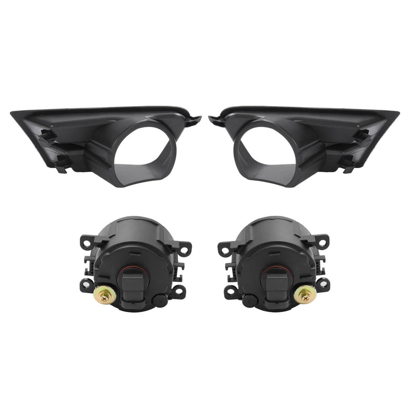 DURAFORCE Front Bumper Fog Lights Driving Lamps And Bezels for Ford Mustang 2010-2012 Left