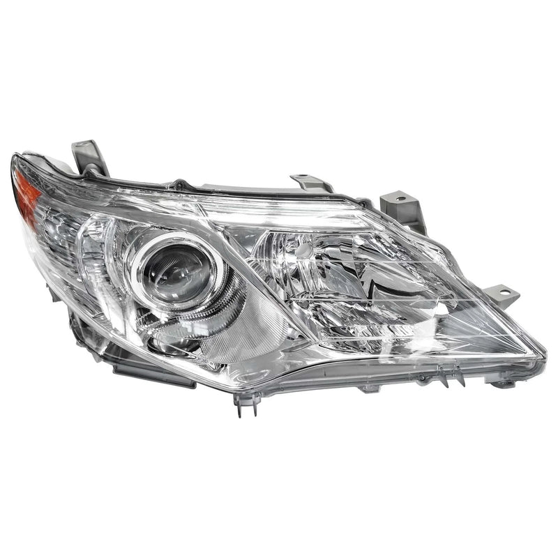 Right+Left Headlights For 2012-2014 Toyota Camry Halogen Type Chrome Projector