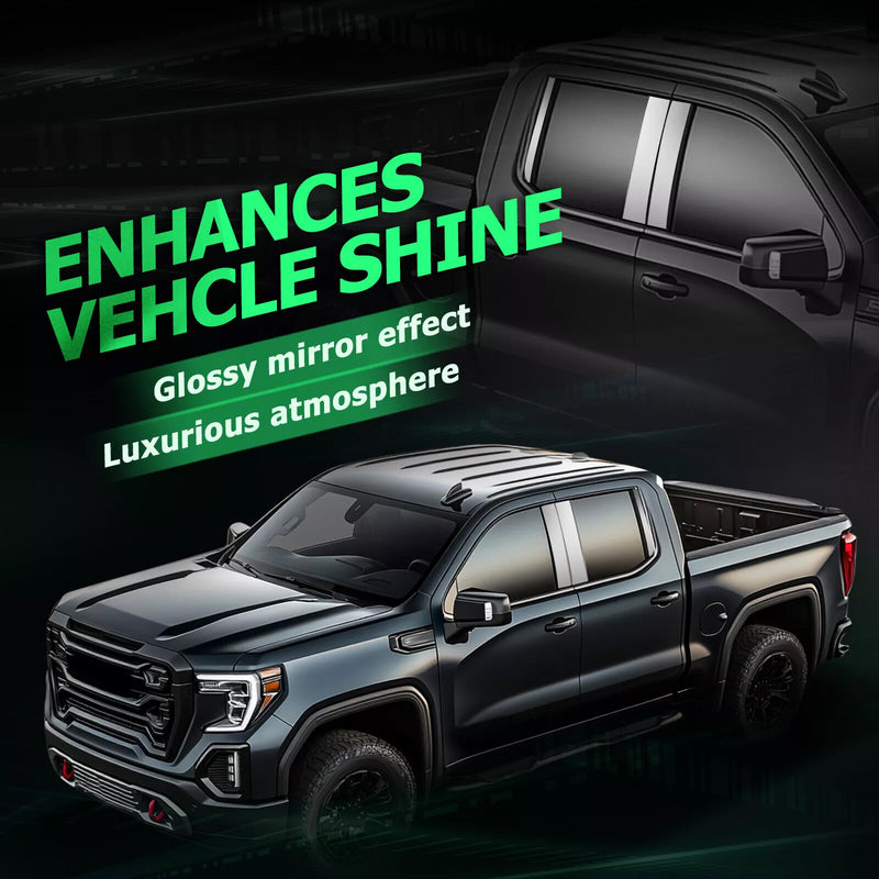 Stainless Steel Pillar Post Trim for Chevy Silverado Sierra for GMC 2019-2025