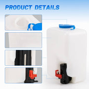 DURAFORCE 12V UTV Windshield Washer Bottle Tank Pump Wiper System Reservoir Kit for Can Am