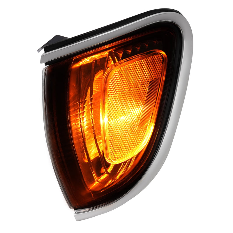Side Marker Corner Parking Lights Turn Signal Chrome for Toyota Tacoma 01-04 2PC