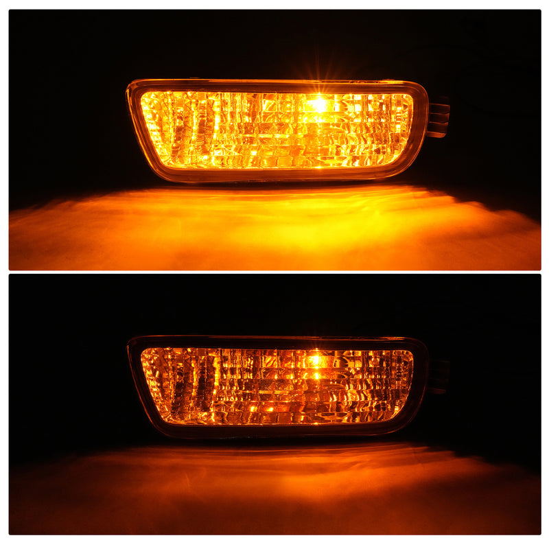 Pair Bumper Turn Signal Lights for Toyota Tacoma 2001-2004 Driver Passenger Side