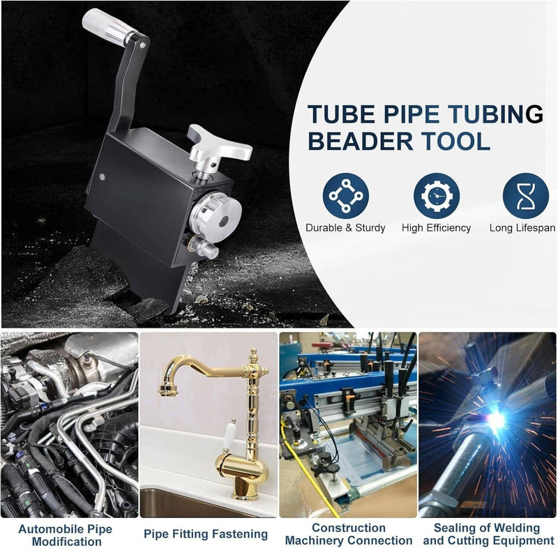 Bead Roller Tube Pipe Hose Intake Intercooler Piping Tool with Clamps 5/8