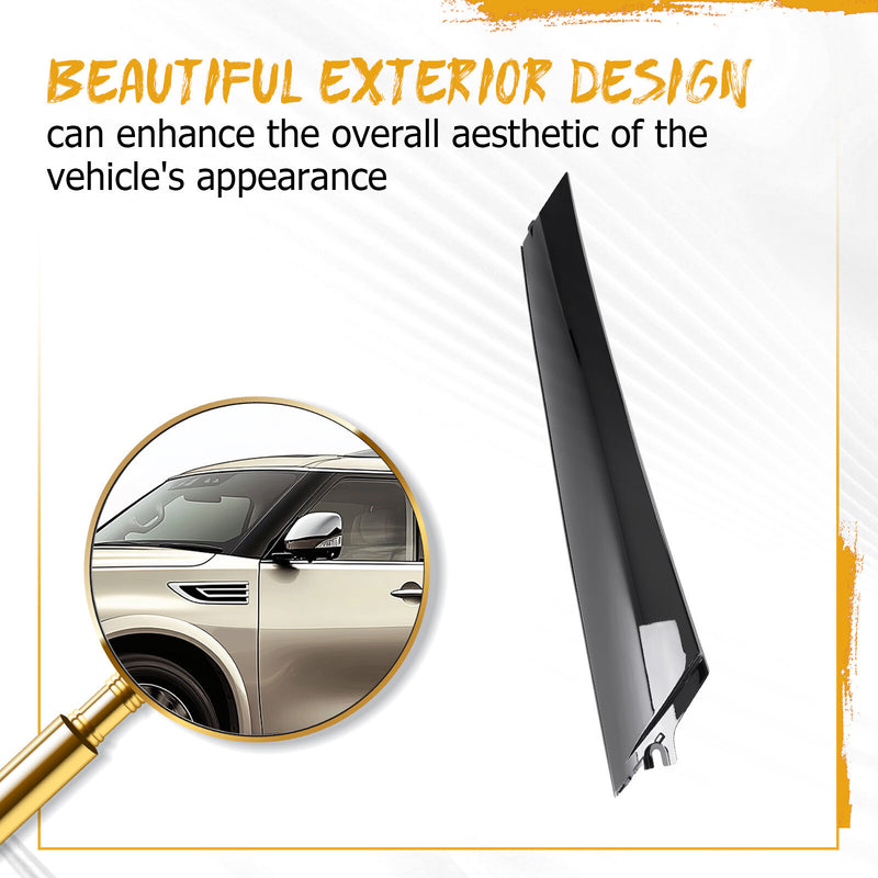 Left Windshield Pillar Trim Molding for Infiniti QX56 QX80, for Nissan Armada