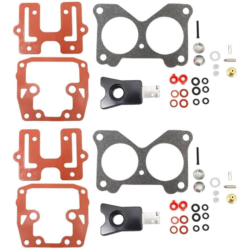 DURAFORCE 439076 398526 Carburetor Repair Kit for OMC BRP Johnson Evinrude 2Pcs