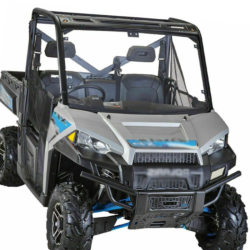 Clear Full Front Windshield for Polaris Ranger XP 900 /XP 1000 /Crew 2017-2025