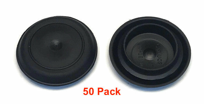 1 Inch Black Rubber Flush Mount Hole Plug for Sheet Metal Auto Body Panel 50
