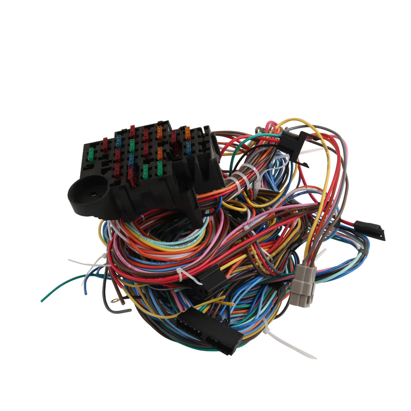 Universal 22 Circuit Wiring Harness Street Hot Rod Custom Wire Kit XL Wires