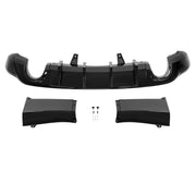 DURAFORCE Rear Bumper Diffuser Dual Exhaust for Dodge Durango 2011-2025 Glossy Black