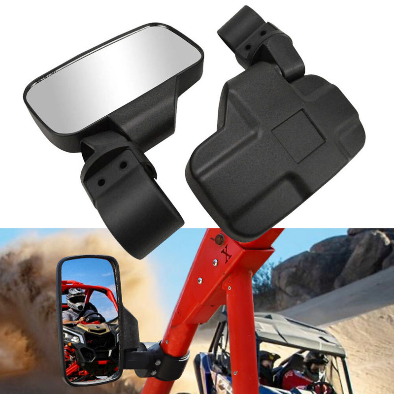 Foldable Rearview Side Mirrors 1.75"-2" for Kawasaki Mule 600 610 Mule SX UTV