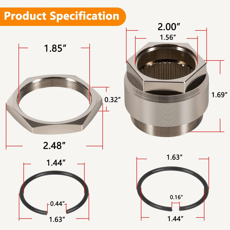 Rear Axle Lock Jam Nut for Honda TRX300EX TRX400EX TRX250X 450R ATC250R