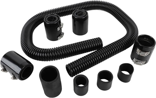 DURAFORCE 48" Stainless Steel Flexible Radiator Coolant Water Hose with Caps Kit