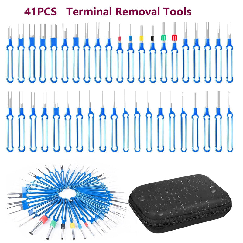 41x Pin Extractor Terminal Ejector Connector Removal Tool with Protective Bag