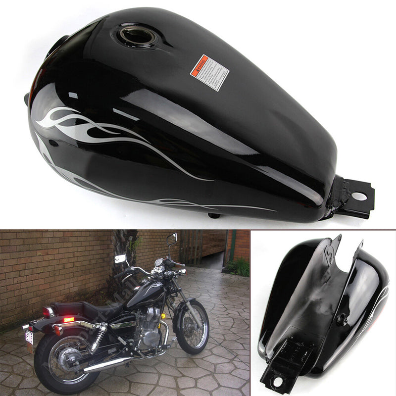 3.4 Gallons Fuel Gas Tank for Honda Rebel 250 CMX250C 1985-2016 Black