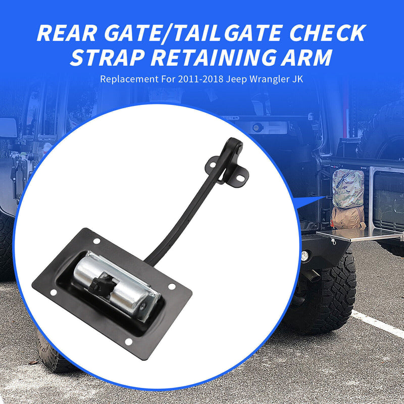 Tailgate Check Strap Retaining Arm for Jeep Wrangler JK Rear Door Gate 2011-2019