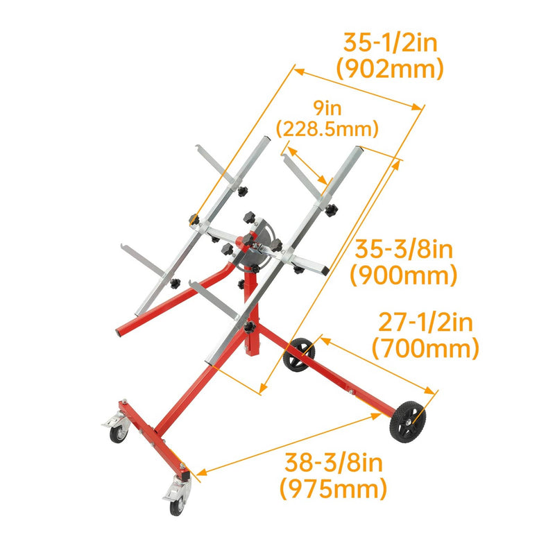 DURAFORCE Auto Body Paint Stand Multifunction Fender Door Repair Adjustable 180° Rotating