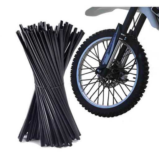DURAFORCE 72PCS Spoke Skins Covers Wraps Wheel Rim Guard Protector for Motorcycle Bike