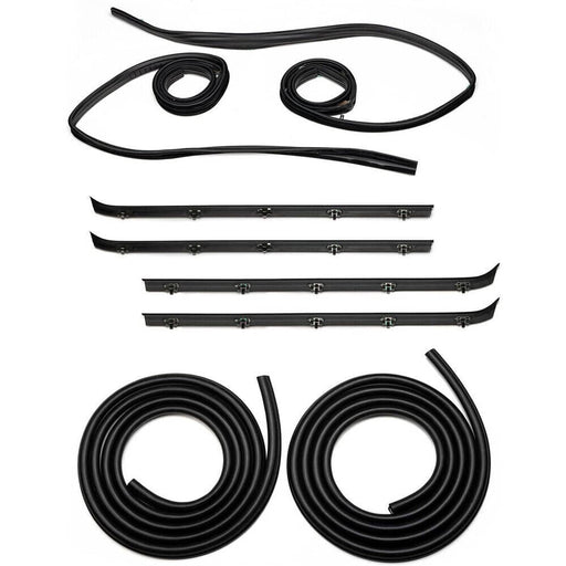 DURAFORCE Front Door Window Run Sweep Felts Weatherstrip Seals Kit for Chevy GMC
