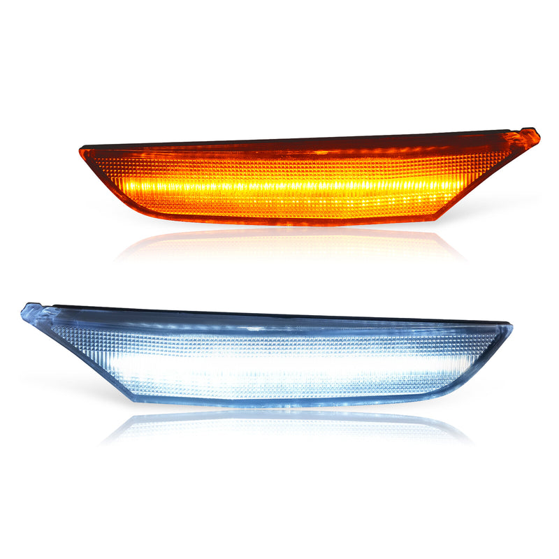 Pair Front Bumper Signal LED Side Marker Light for Infiniti G35 2003-2006