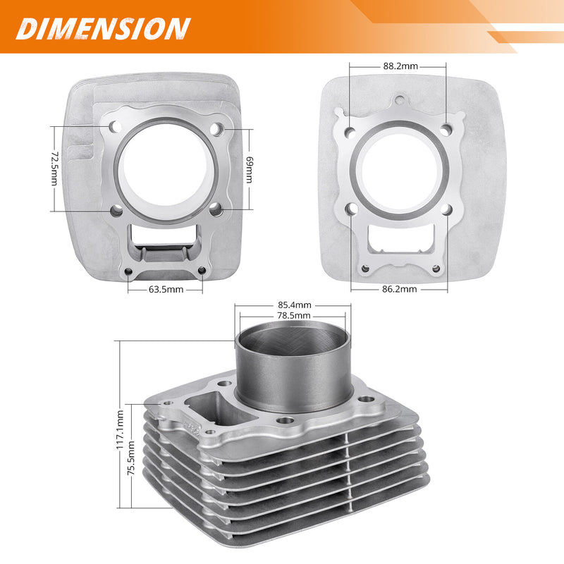 12100-HN5-670 Cylinder Piston Gasket Kit for Honda Rancher TRX350 2000-2006