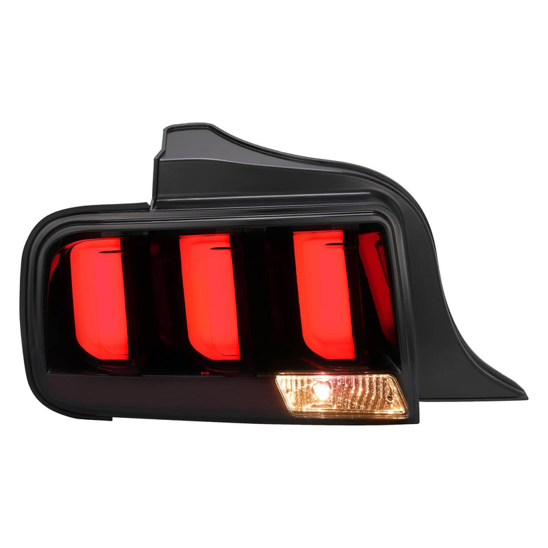 DURAFORCE LED Tube Signal Brake Lamps Smoked Tail Lights for Ford Mustang 2005-2009 Pair
