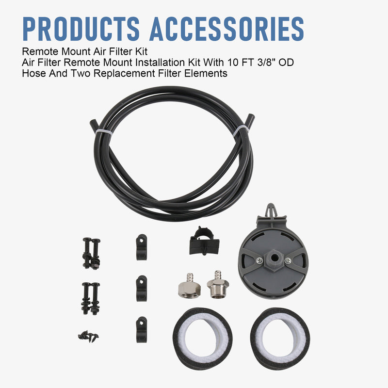 150 PSI Air Compressor 1/4" Hose Kit for Train Horns Suspension 12V
