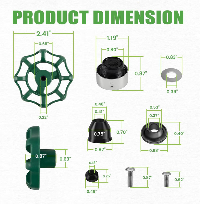 C-144KT-807 Complete Wall Hydrant Faucet Repair Kit for Prier C-144 C-244 Series
