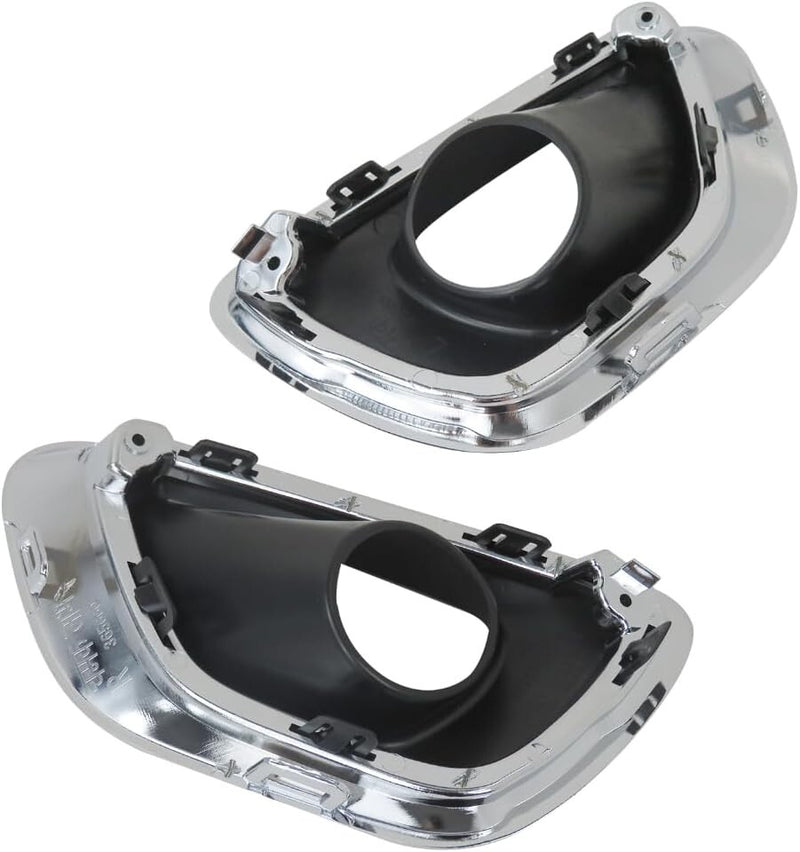 1 Pair Fog Light Lamp Bezel Bumper Trim Cover for Jeep Grand Cherokee 2014-16