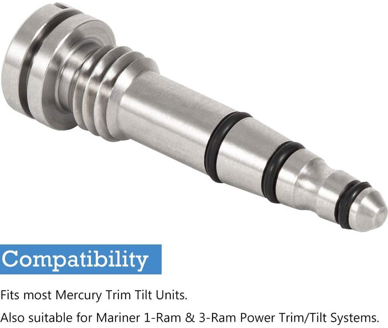 Power Trim Tilt Manual Release Valve Stainless for Most 2 & 4 Stroke Outboards