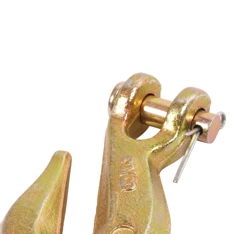 G70 3/8" Clevis Grab Hook Tow Chain Tie Down for Flatbed Truck Trailer 10 Pack