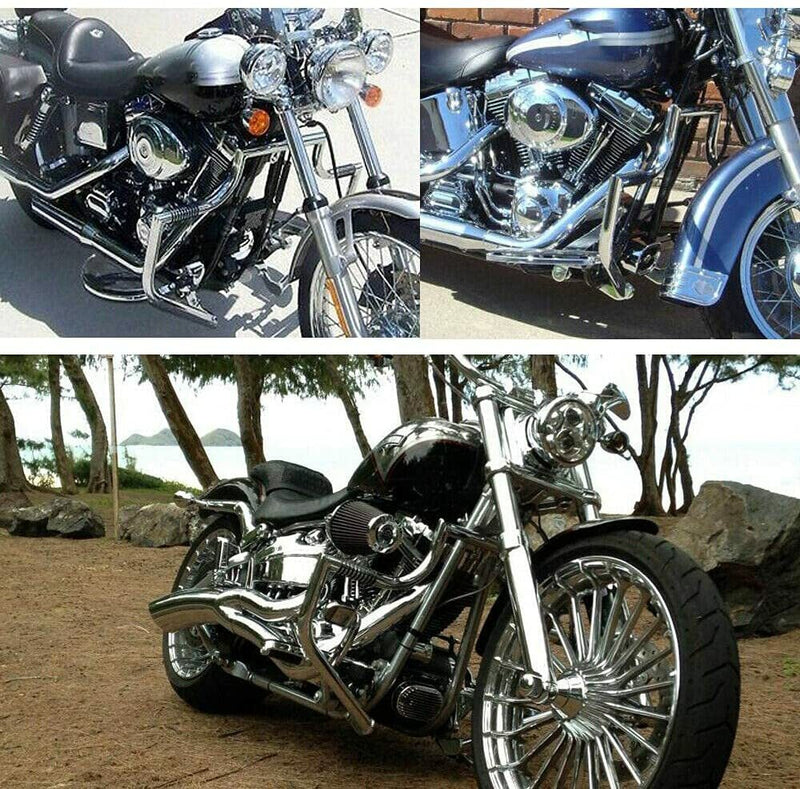 Highway Engine Guard Crash Bar for 2000-2017 Harley Fatboy Heritage Softail FLST