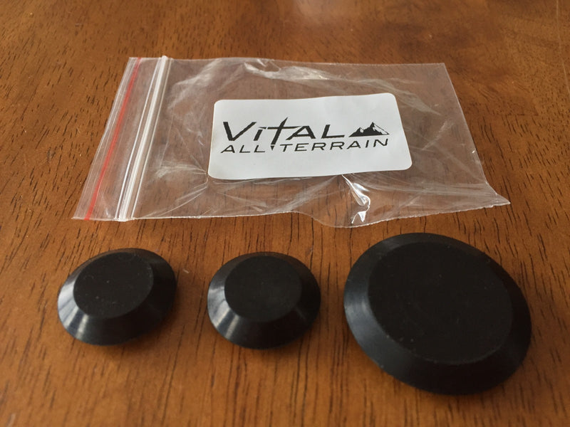 DURAFORCE Rubber Tailgate Plug Set for Jeep Wrangler Tramp Stamp Spare Tire Delete 07 17