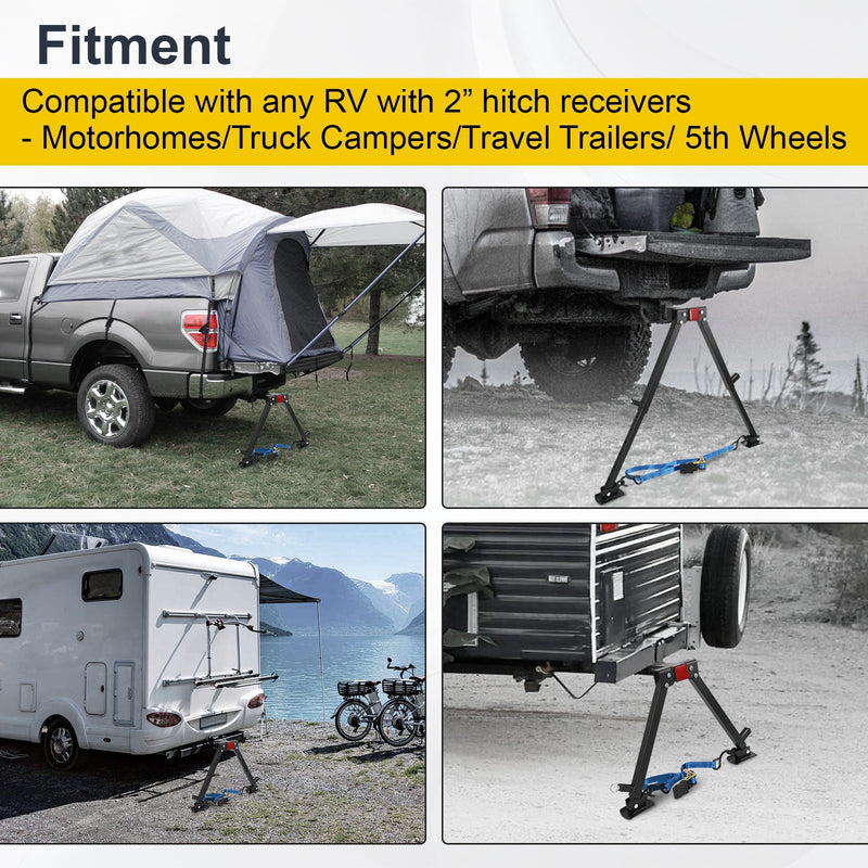 Hitch Mount Stabilizer for 2" Hitch RV Trailer Motorhome Truck 5th Wheel