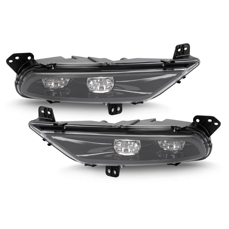 DURAFORCE LED Fog Lights for Chrysler 300 2015-2024 Front Driver Passenger Side Black