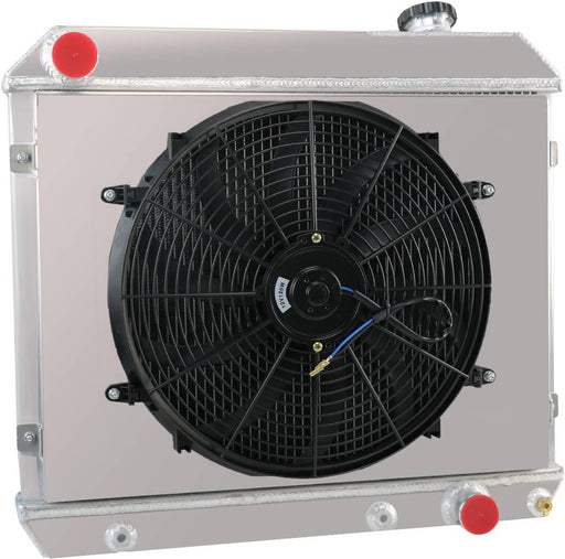 DURAFORCE 3 Row Radiator Shroud Fan for Chevy C/K Pickup Truck C10 C20 C30 1963-1966
