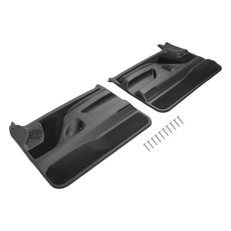 DURAFORCE Inner Door Panels for Ford F150 F250 F350 1992-97 Bronco 1992-96 Black Pair
