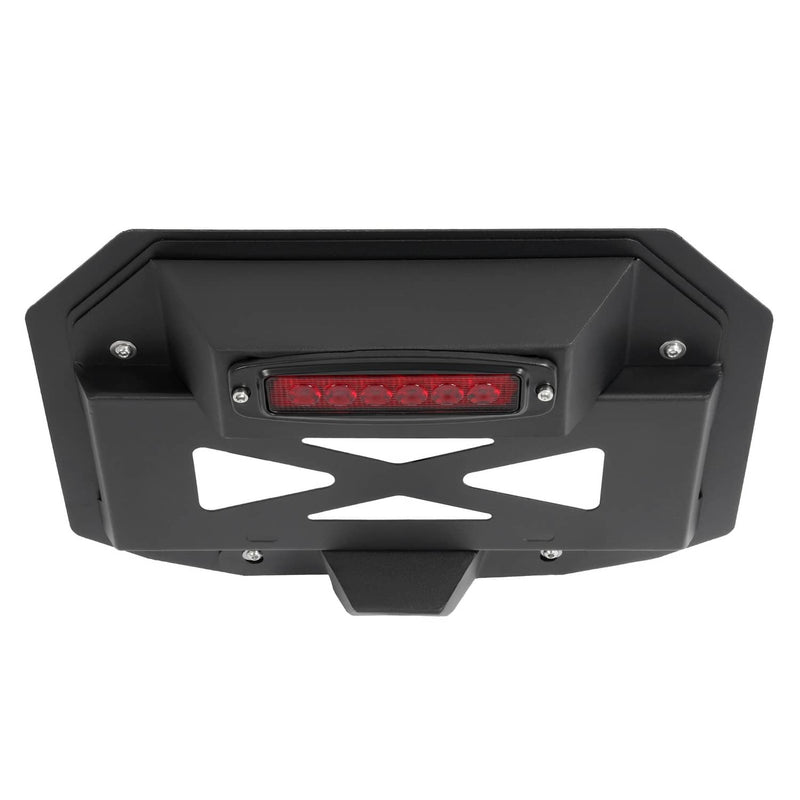 DURAFORCE Spare Tire License Plate With Third Brake Light for Jeep Wrangler JK 2007-2018