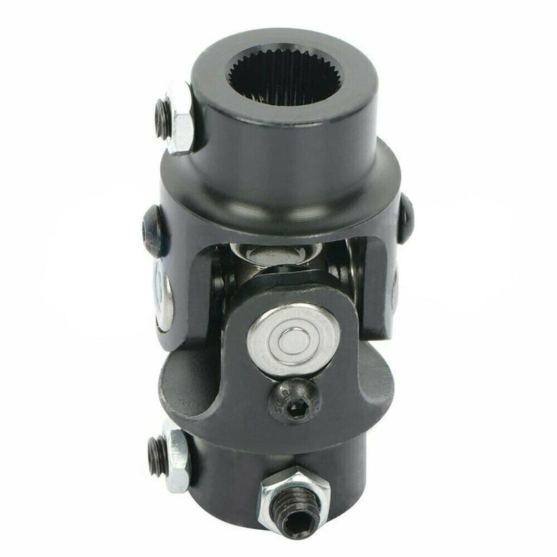 3/4" DD X 3/4" DD Universal Steering Single U-Joint Shaft Black