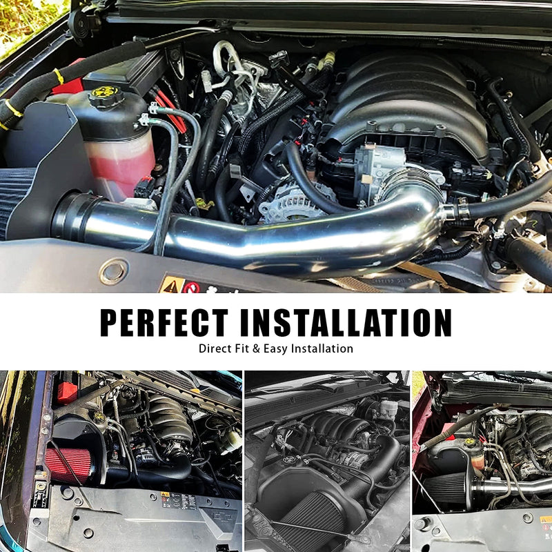 Cold Air Intake Kit Heat Shield for Chevrolet GMC Cadillac 5.3L 6.2L 2014-2019