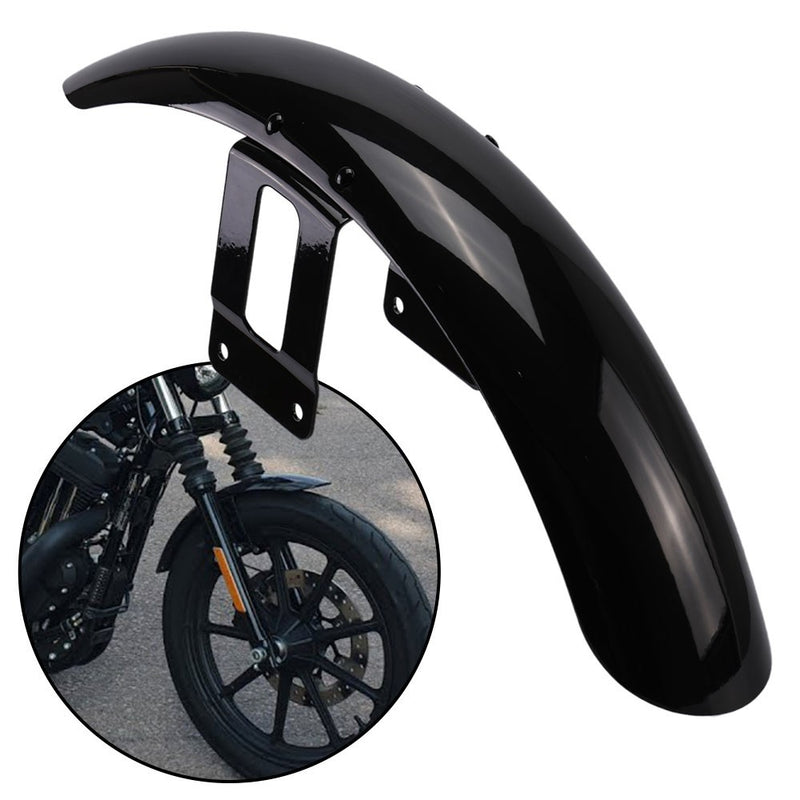 Vivid Black Front Fender for Harley Sportster XL Iron 1200 XL883 XL1200 72