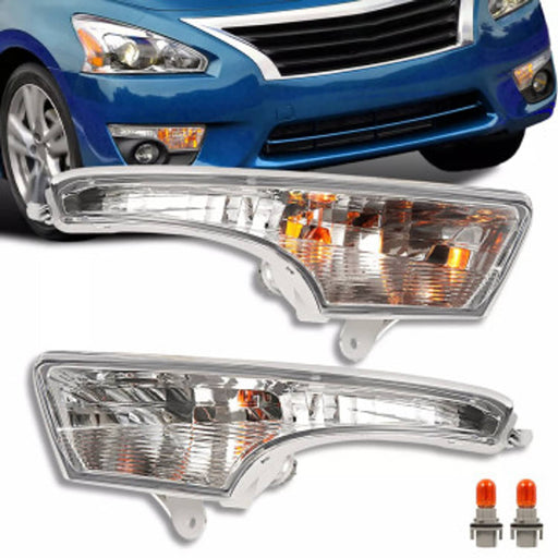 DURAFORCE Front Bumper Turn Signal Light for Nissan Altima 2013-2018 2014 2015 Pair