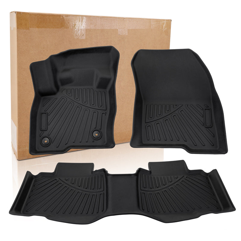All Weather 3D Mold Floor Mats for Ford Edge 2015-2024 1st 2nd Row Car Liners