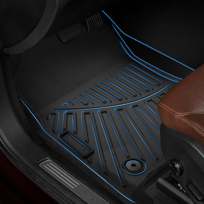 Floor Mats for Dodge Ram 2500 3500 Crew Cab 2019 2020 2021 2022 2023 2024 3Pcs