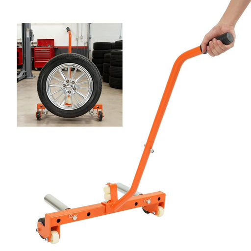 DURAFORCE 330 LBS Adjustable Tire Moving Cart Wheel Dolly Tool for Service Shop