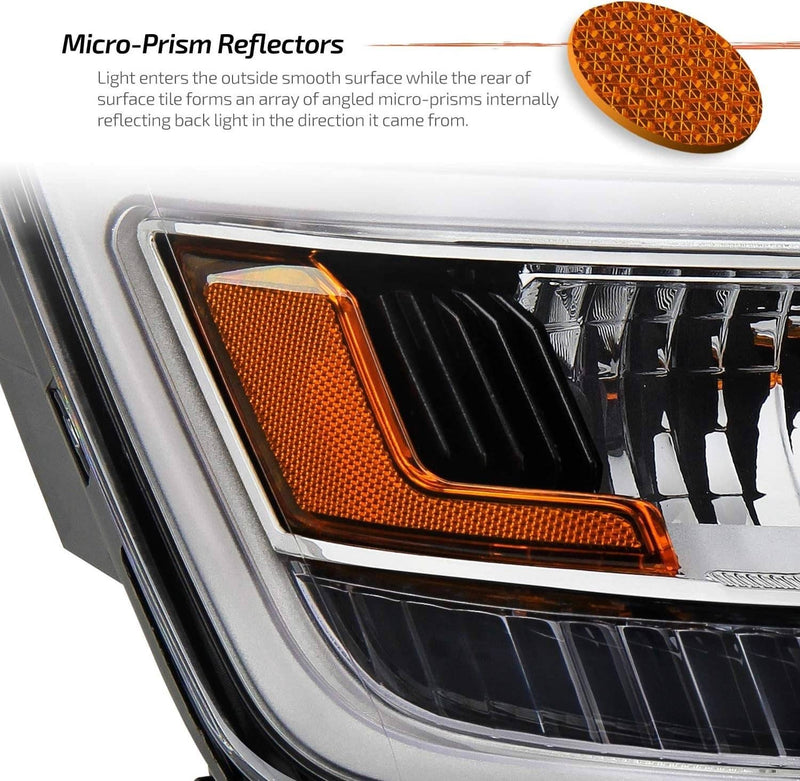 Right Side LED DRL Headlight for Ford Explorer Limited XLT Platinum