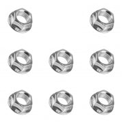 DURAFORCE Wheel Flange Serrated Nuts 3/8 24 for Polaris 1993 Big Boss 250 350L ATV 8 Piece